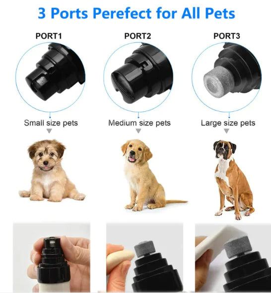 Baby Paws Nail Grinder grinding ports